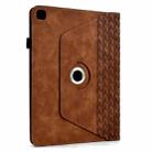 For Samsung Galaxy Tab S6 Lite 2024 Rotatable Building Blocks Embossed Smart Leather Tablet Case(Brown) - 3