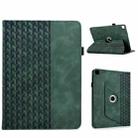 For Samsung Galaxy Tab S6 Lite 2024 Rotatable Building Blocks Embossed Smart Leather Tablet Case(Green) - 1