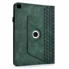 For Samsung Galaxy Tab S6 Lite 2024 Rotatable Building Blocks Embossed Smart Leather Tablet Case(Green) - 3