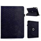 For Samsung Galaxy Tab S6 Lite 2024 Rotatable Building Blocks Embossed Smart Leather Tablet Case(Black) - 1