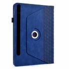 For Samsung Galaxy Tab S9 FE+ / S9+ Rotatable Building Blocks Embossed Smart Leather Tablet Case(Blue) - 3
