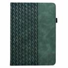 For Samsung Galaxy Tab S9 FE+ / S9+ Rotatable Building Blocks Embossed Smart Leather Tablet Case(Green) - 2