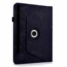 For Samsung Galaxy Tab S9 FE+ / S9+ Rotatable Building Blocks Embossed Smart Leather Tablet Case(Black) - 3