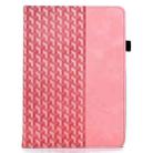 For Samsung Galaxy Tab A9+ Rotatable Building Blocks Embossed Smart Leather Tablet Case(Pink) - 2