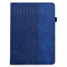For Samsung Galaxy Tab A9+ Rotatable Building Blocks Embossed Smart Leather Tablet Case(Blue) - 2