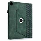 For Samsung Galaxy Tab A9+ Rotatable Building Blocks Embossed Smart Leather Tablet Case(Green) - 3
