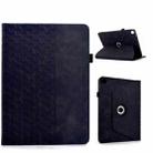 For Samsung Galaxy Tab A9+ Rotatable Building Blocks Embossed Smart Leather Tablet Case(Black) - 1