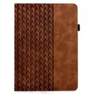 For Samsung Galaxy Tab A7 10.4 / T500 Rotatable Building Blocks Embossed Smart Leather Tablet Case(Brown) - 2