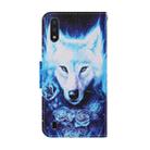 For Samsung Galaxy A01 Coloured Drawing Pattern Horizontal Flip PU Leather Case with Holder & Card Slots & Wallet & Lanyard(Rose Wolf) - 3
