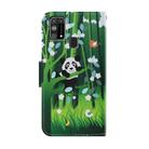 For Samsung Galaxy M31 / M31s Coloured Drawing Pattern Horizontal Flip PU Leather Case with Holder & Card Slots & Wallet & Lanyard(Panda) - 3