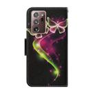 For Samsung Galaxy Note 20 Ultra Coloured Drawing Pattern Horizontal Flip PU Leather Case with Holder & Card Slots & Wallet & Lanyard(Couple Butterfly) - 3