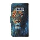 For Samsung Galaxy S10e Coloured Drawing Pattern Horizontal Flip PU Leather Case with Holder & Card Slots & Wallet & Lanyard(Lion) - 3