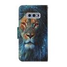 For Samsung Galaxy S10e Coloured Drawing Pattern Horizontal Flip PU Leather Case with Holder & Card Slots & Wallet & Lanyard(Lion) - 3