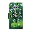 For Samsung Galaxy S10e Coloured Drawing Pattern Horizontal Flip PU Leather Case with Holder & Card Slots & Wallet & Lanyard(Panda) - 3