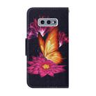 For Samsung Galaxy S10e Coloured Drawing Pattern Horizontal Flip PU Leather Case with Holder & Card Slots & Wallet & Lanyard(Big Golden Butterfly) - 3