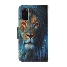 For Samsung Galaxy S20 Coloured Drawing Pattern Horizontal Flip PU Leather Case with Holder & Card Slots & Wallet & Lanyard(Lion) - 3
