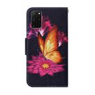 For Samsung Galaxy S20 Plus Coloured Drawing Pattern Horizontal Flip PU Leather Case with Holder & Card Slots & Wallet & Lanyard(Big Golden Butterfly) - 3