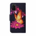 For Samsung Galaxy S20 Plus Coloured Drawing Pattern Horizontal Flip PU Leather Case with Holder & Card Slots & Wallet & Lanyard(Big Golden Butterfly) - 3