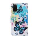 For Samsung Galaxy S20 Plus Coloured Drawing Pattern Horizontal Flip PU Leather Case with Holder & Card Slots & Wallet & Lanyard(Purple Butterfly) - 3