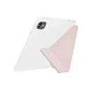 For iPad Air 11 2024 / 2025 Y-Fold Clear Acrylic Glitter Smart Leather Tablet Case(Pink) - 3