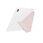 For iPad mini 2024 / mini 6 Y-Fold Clear Acrylic Glitter Smart Leather Tablet Case(Pink) - 3
