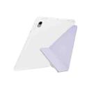 For iPad mini 2024 / mini 6 Y-Fold Clear Acrylic Glitter Smart Leather Tablet Case(Purple) - 3