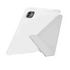 For iPad Air 13 2024 / 2025 / Pro 12.9 Y-Fold Clear Acrylic Glitter Smart Leather Tablet Case(Silver) - 3