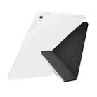 For iPad 10.2 2021 / Air 10.5 Y-Fold Clear Acrylic Glitter Smart Leather Tablet Case(Black) - 3
