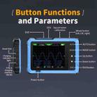 FNIRSI DSO510 Handheld Small Digital Portable Tablet Oscilloscope(Black Blue) - 10