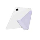 For Samsung Galaxy Tab A9+ Y-Fold Clear Acrylic Glitter Smart Leather Tablet Case(Purple) - 3