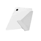 For Samsung Galaxy Tab S6 Lite 2024 Y-Fold Clear Acrylic Glitter Smart Leather Tablet Case(Silver) - 3
