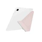 For Samsung Galaxy Tab S6 Lite 2024 Y-Fold Clear Acrylic Glitter Smart Leather Tablet Case(Pink) - 3