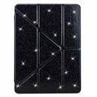 For Xiaomi Pad 7 / 7 Pro Y-Fold Clear Acrylic Glitter Smart Leather Tablet Case(Black) - 2