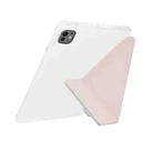 For Xiaomi Pad 7 / 7 Pro Y-Fold Clear Acrylic Glitter Smart Leather Tablet Case(Pink) - 3