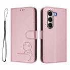 For itel A95 5G Litter Panda Embossing RFID Leather Phone Case with Lanyard(Pink) - 2