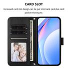 For itel P55+ Litter Panda Embossing RFID Leather Phone Case with Lanyard(Black) - 3