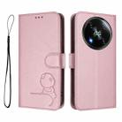 For itel RS4 Litter Panda Embossing RFID Leather Phone Case with Lanyard(Pink) - 2