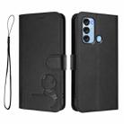 For itel S17 / Vision 3 Litter Panda Embossing RFID Leather Phone Case with Lanyard(Black) - 2