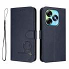 For itel S23+ Litter Panda Embossing RFID Leather Phone Case with Lanyard(Blue) - 2