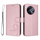 For itel S24 Litter Panda Embossing RFID Leather Phone Case with Lanyard(Pink) - 2