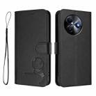 For itel S24 Litter Panda Embossing RFID Leather Phone Case with Lanyard(Black) - 2