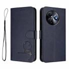 For itel S24 Litter Panda Embossing RFID Leather Phone Case with Lanyard(Blue) - 2