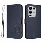 For Infinix Note 50s Litter Panda Embossing RFID Leather Phone Case with Lanyard(Blue) - 2