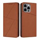 For Doogee Note 58 / Note 58 Pro Strong Magnetic Frosted Flip Leather Phone Case(Coffee Color) - 1