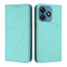 For Oukitel C51 Strong Magnetic Frosted Flip Leather Phone Case(Light Blue) - 1