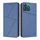 For Oukitel C53 Strong Magnetic Frosted Flip Leather Phone Case(Royal Blue) - 1