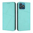 For Oukitel C53 Strong Magnetic Frosted Flip Leather Phone Case(Light Blue) - 1