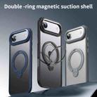For iPhone 17 Air Double Ring MagSafe Magnetic Holder Phone Case(Matte Grey) - 2