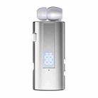 K92 Collar Clip Wireless Bluetooth Earphone(Silver) - 1