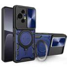 For TCL 50 NxtPaper CD Texture Sliding Camshield Magnetic Holder Phone Case(Blue) - 1